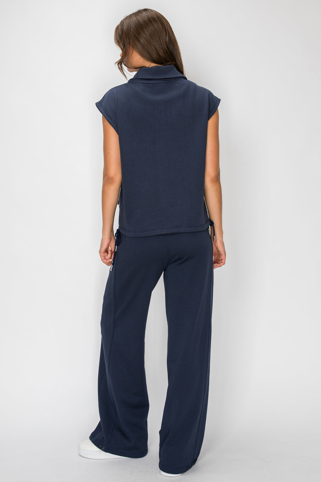 Button Down French Terry Vest