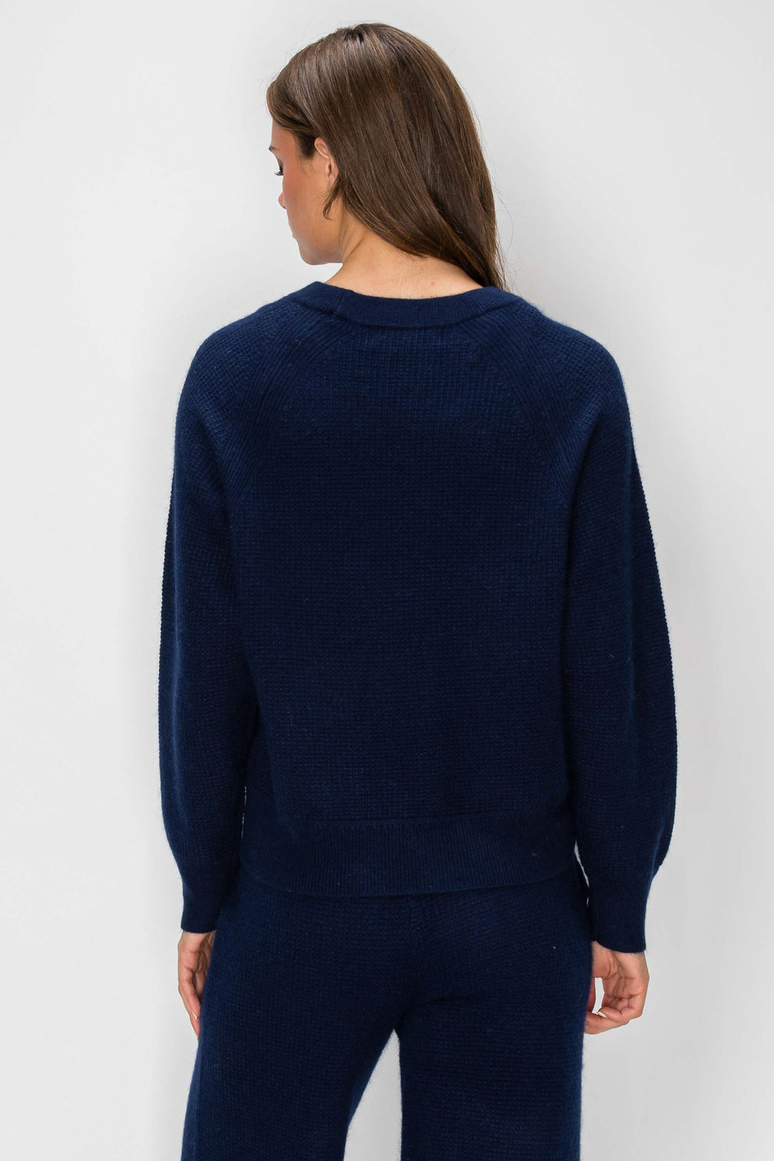 Angora Cashmere Waffle Pullover