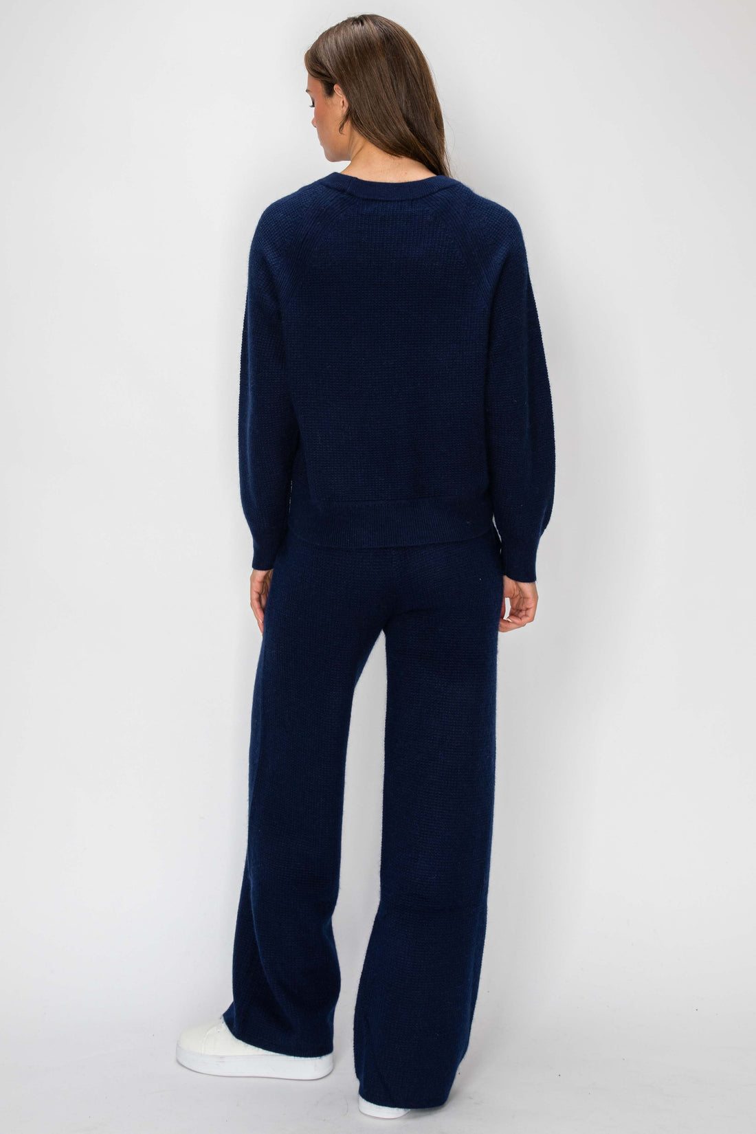 Angora Cashmere Waffle Pullover