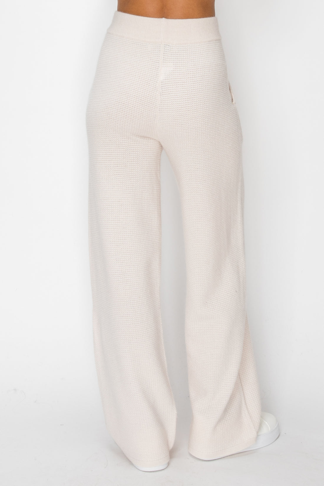 P1234 Angora Cashmere Waffle Pant - Cashmere Sand
