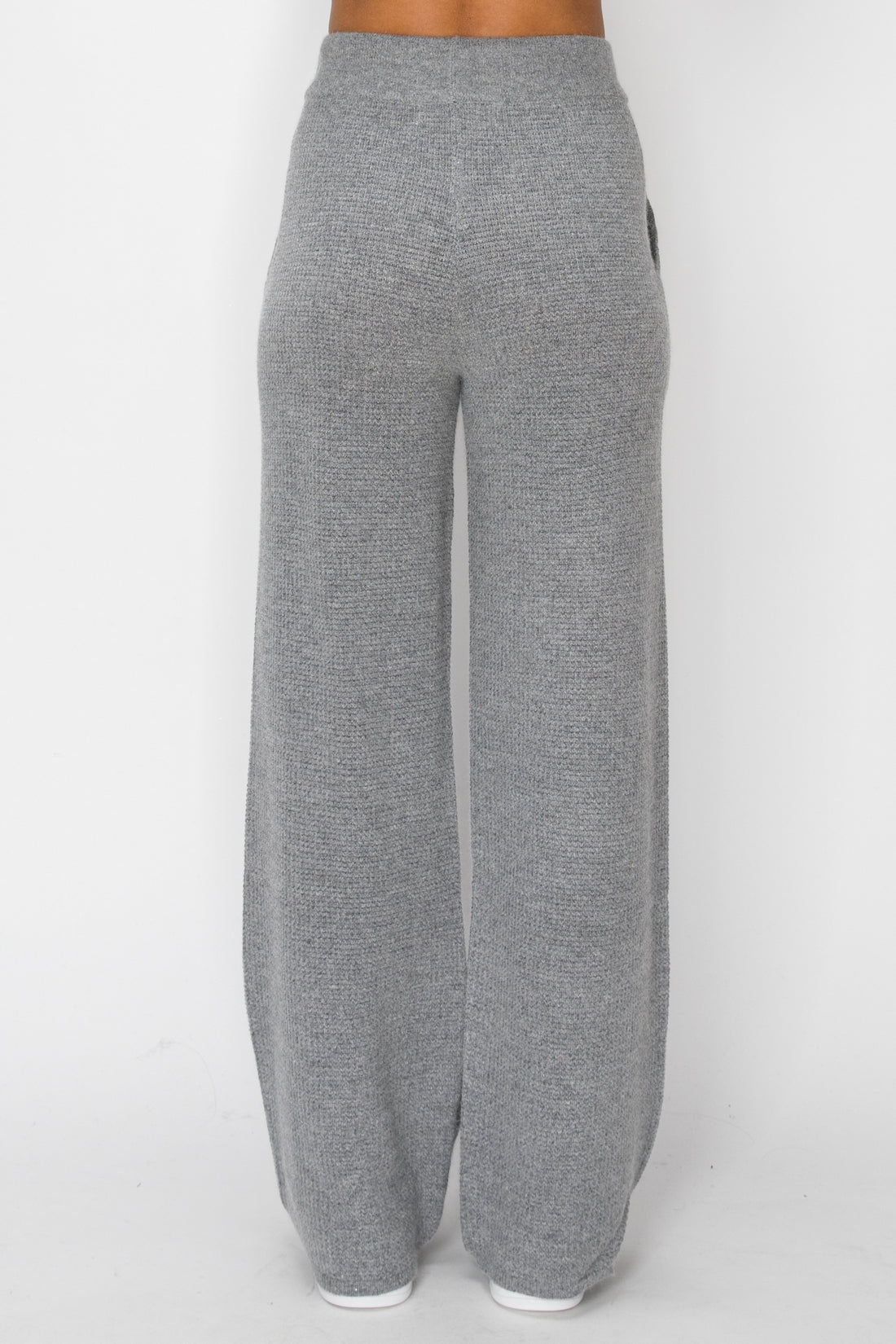 P1234 Angora Cashmere Waffle Pant - H Grey