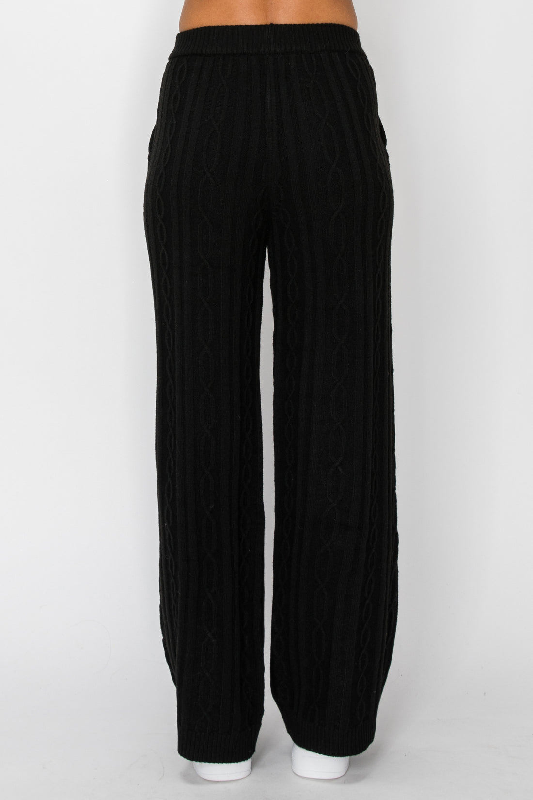 P1237 Sierra Cable-Knit Pant - Black