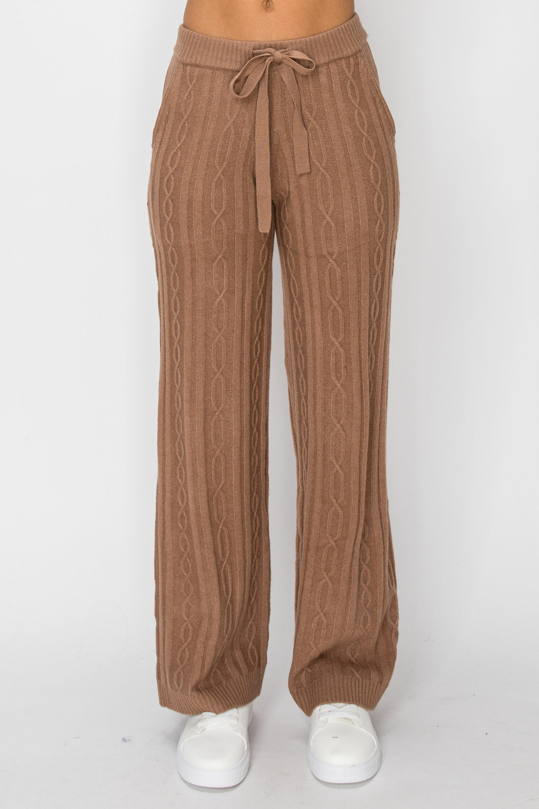 P1237 Sierra Cable-Knit Pant - Brown