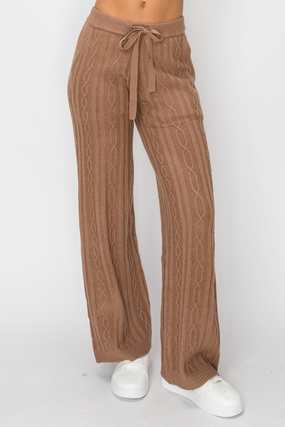 P1237 Sierra Cable-Knit Pant - Brown