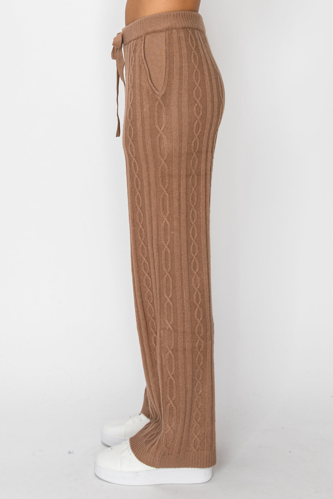 P1237 Sierra Cable-Knit Pant - Brown