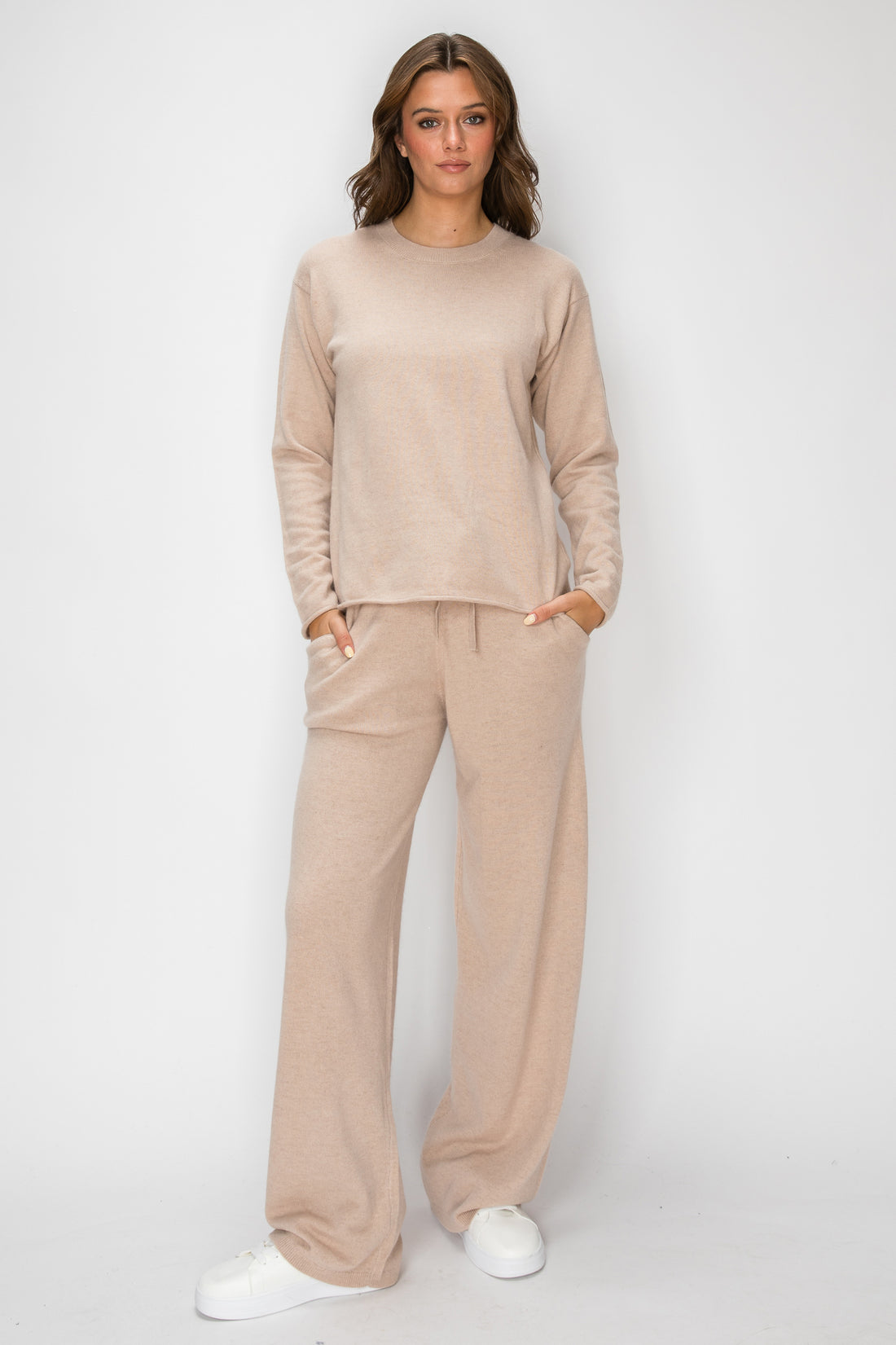 T1233 Cloudmere Raw Edge Pullover - Oat Melange