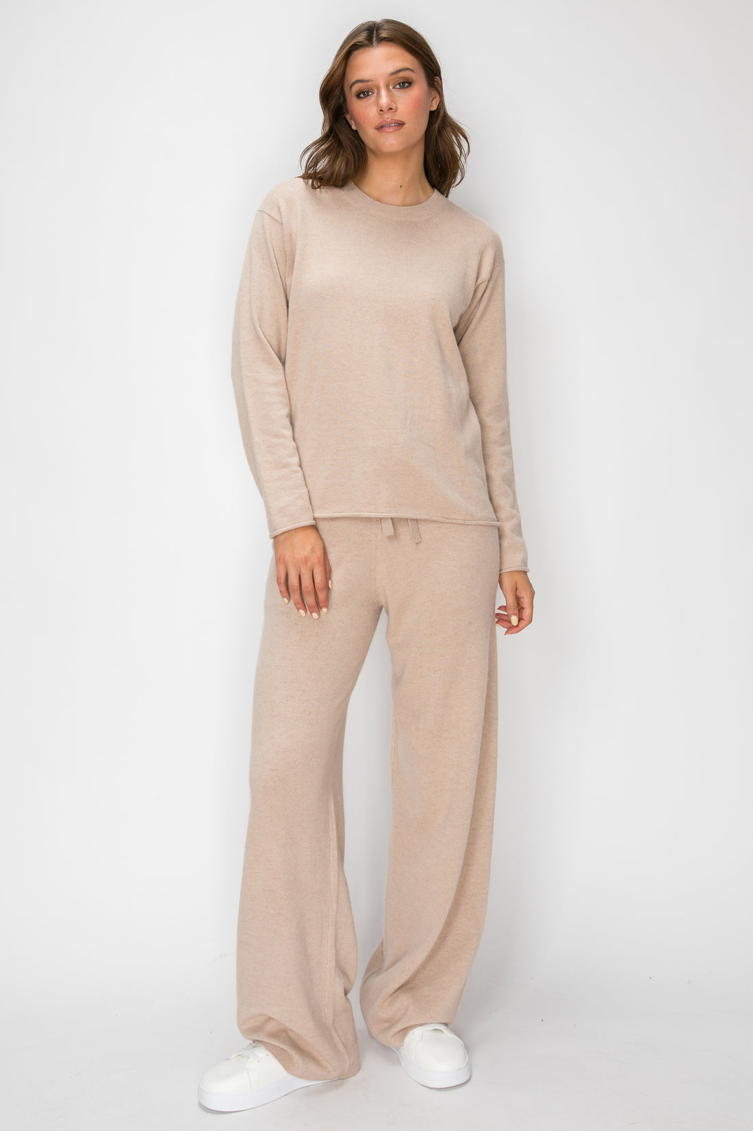 T1233 Cloudmere Raw Edge Pullover - Oat Melange