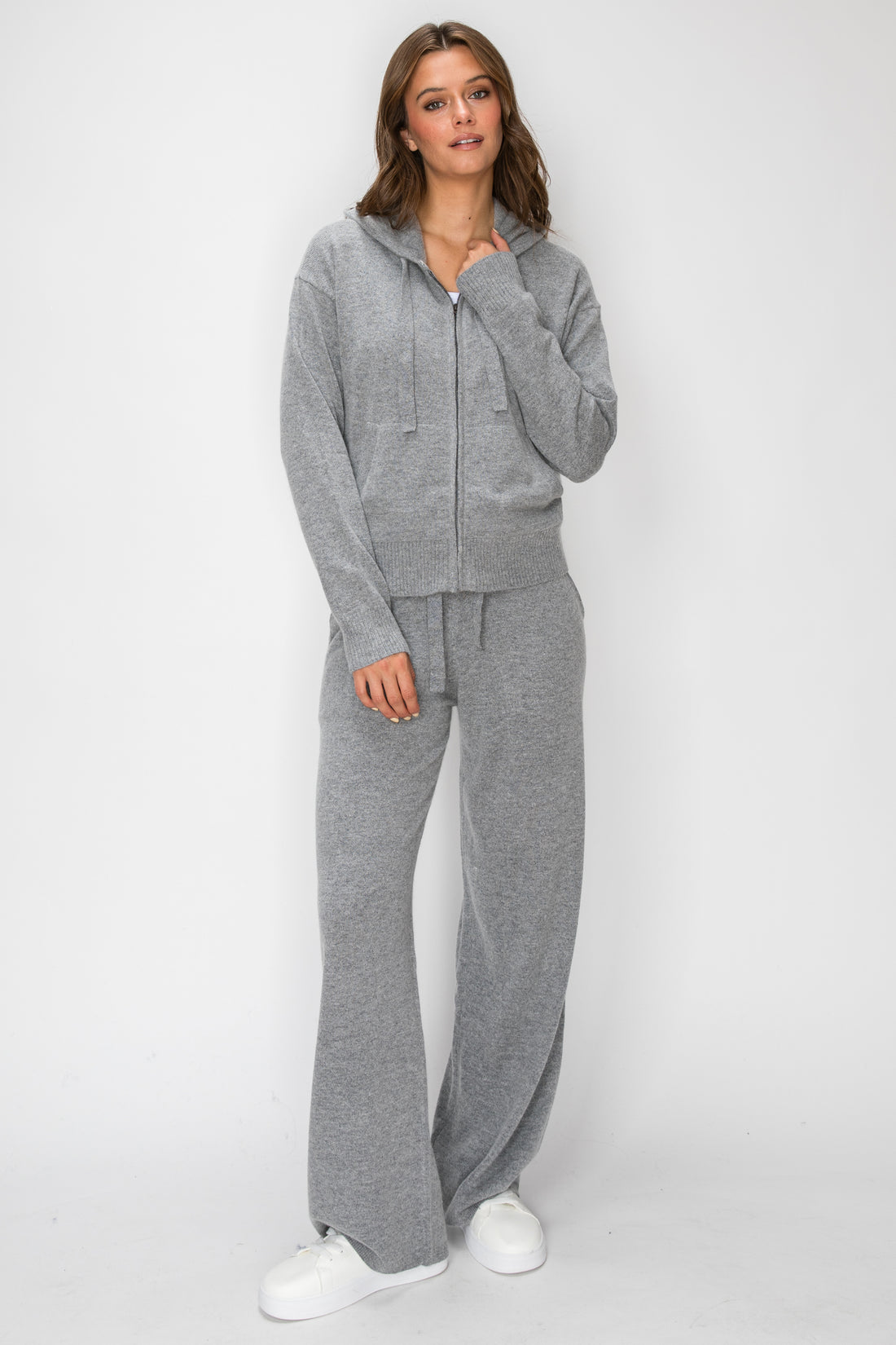 T1235 Cloudmere Zip Hoodie - H Grey