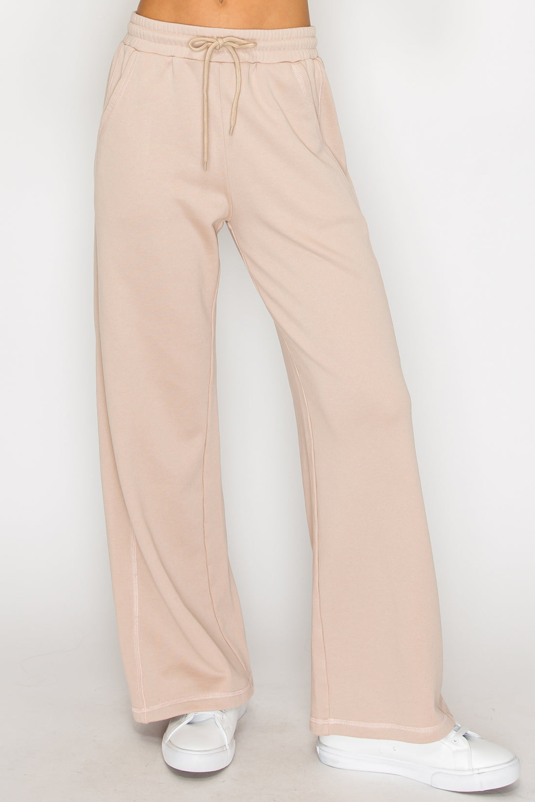 Core Wide-Leg Sweatpant- Taupe (Pack XS-S-M-L 1-2-2-1)