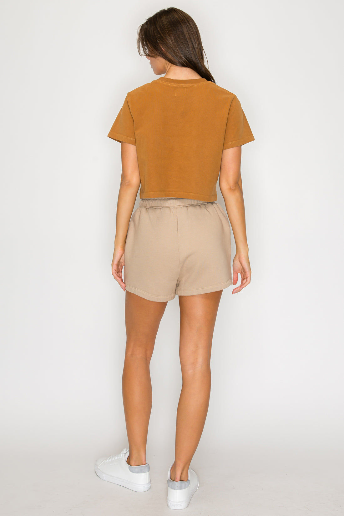 Harbor Crop Tee- Camel (Pack S-M-L 2-2-2)