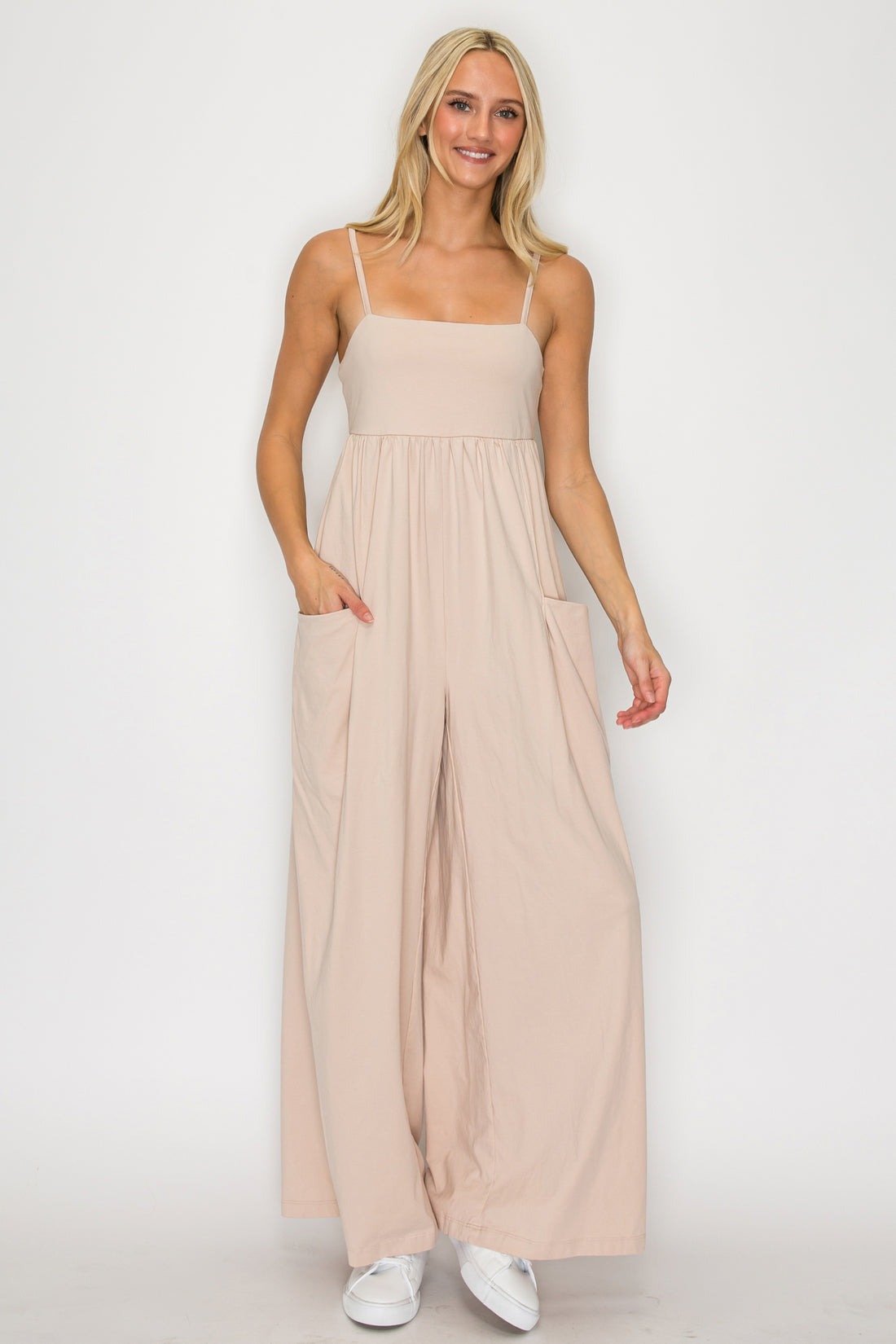 Wide-Leg Jumpsuit- Sand (Pack XS-S-M-L 1-2-2-1)