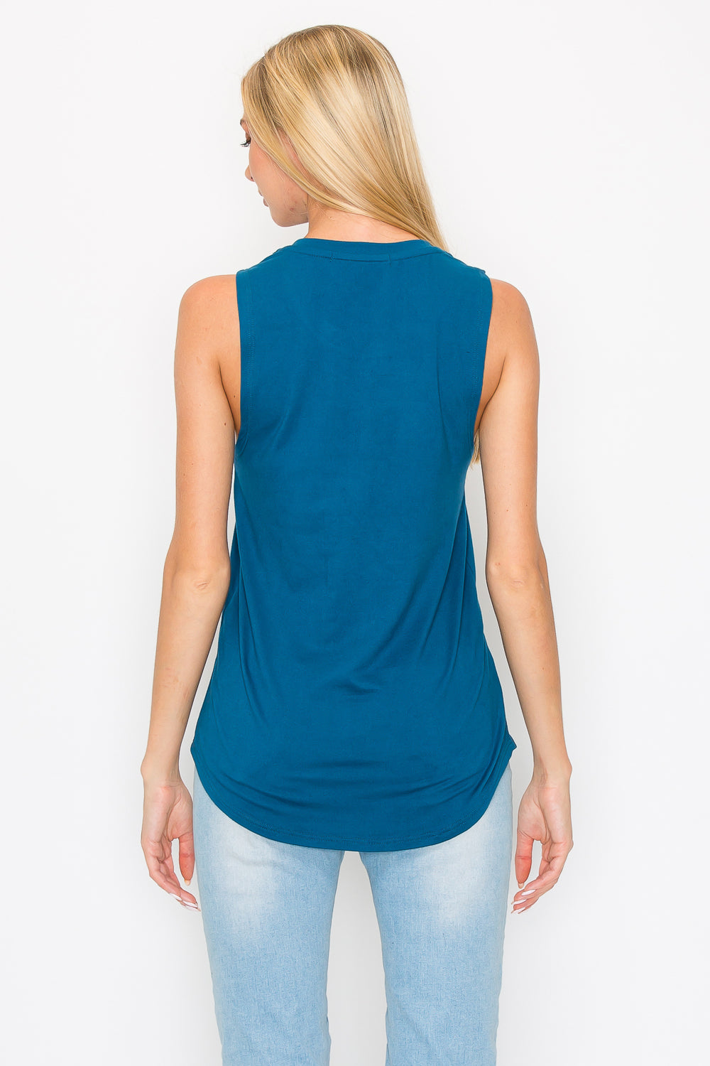 Slim Fit Basic Tank Top - Teal