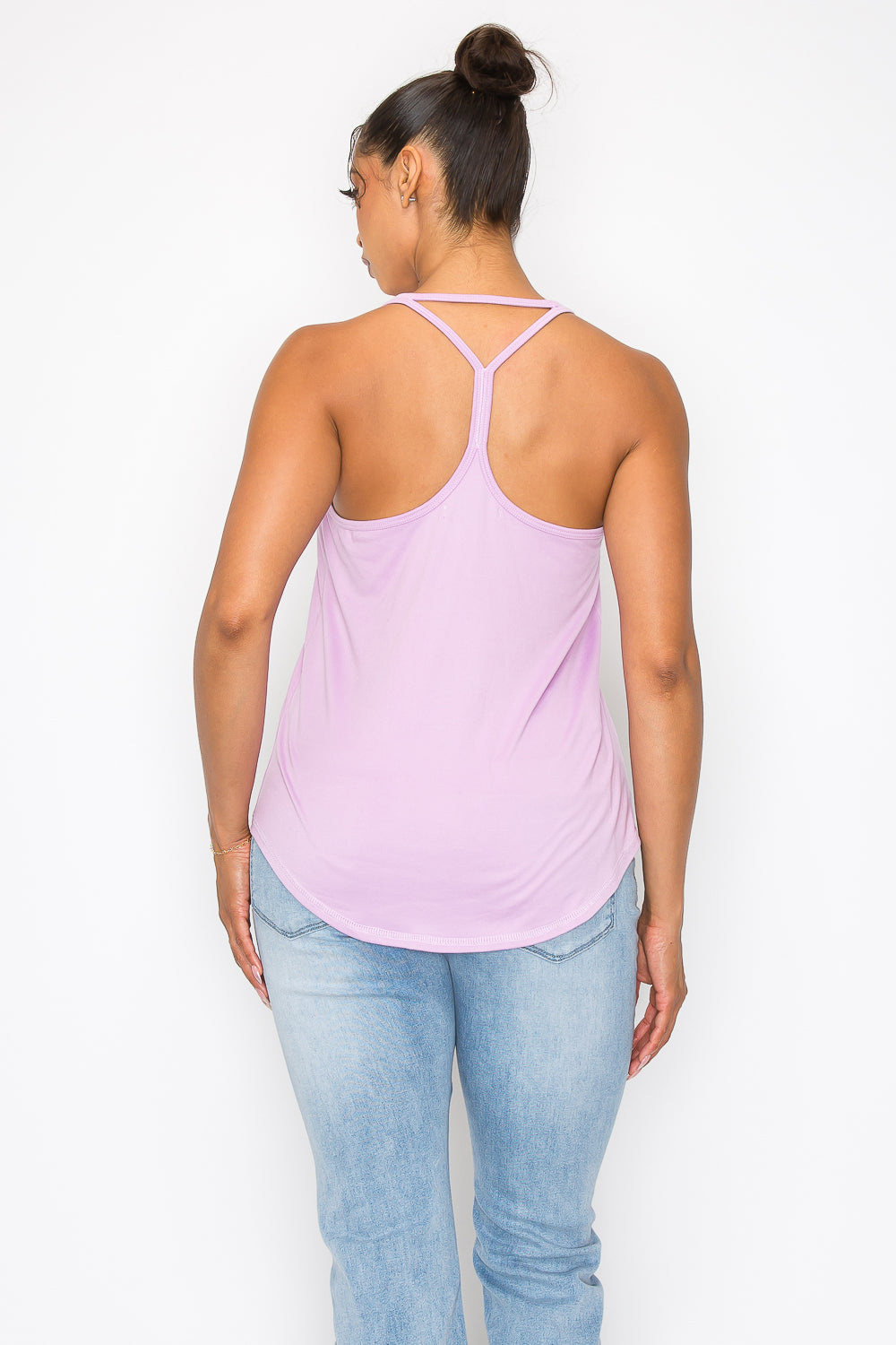 Lemedy Strappy Back Tank Top for Women with Built in Bra Workout Yoga  Shirts (Lavender Grey, S) at  Women's Clothing store