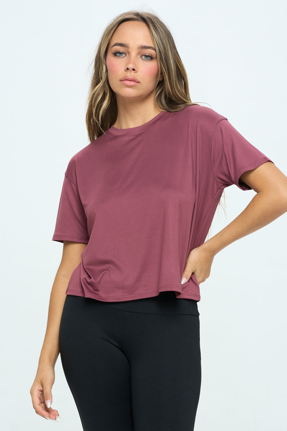 Short Sleeve Boxy Crop Tee