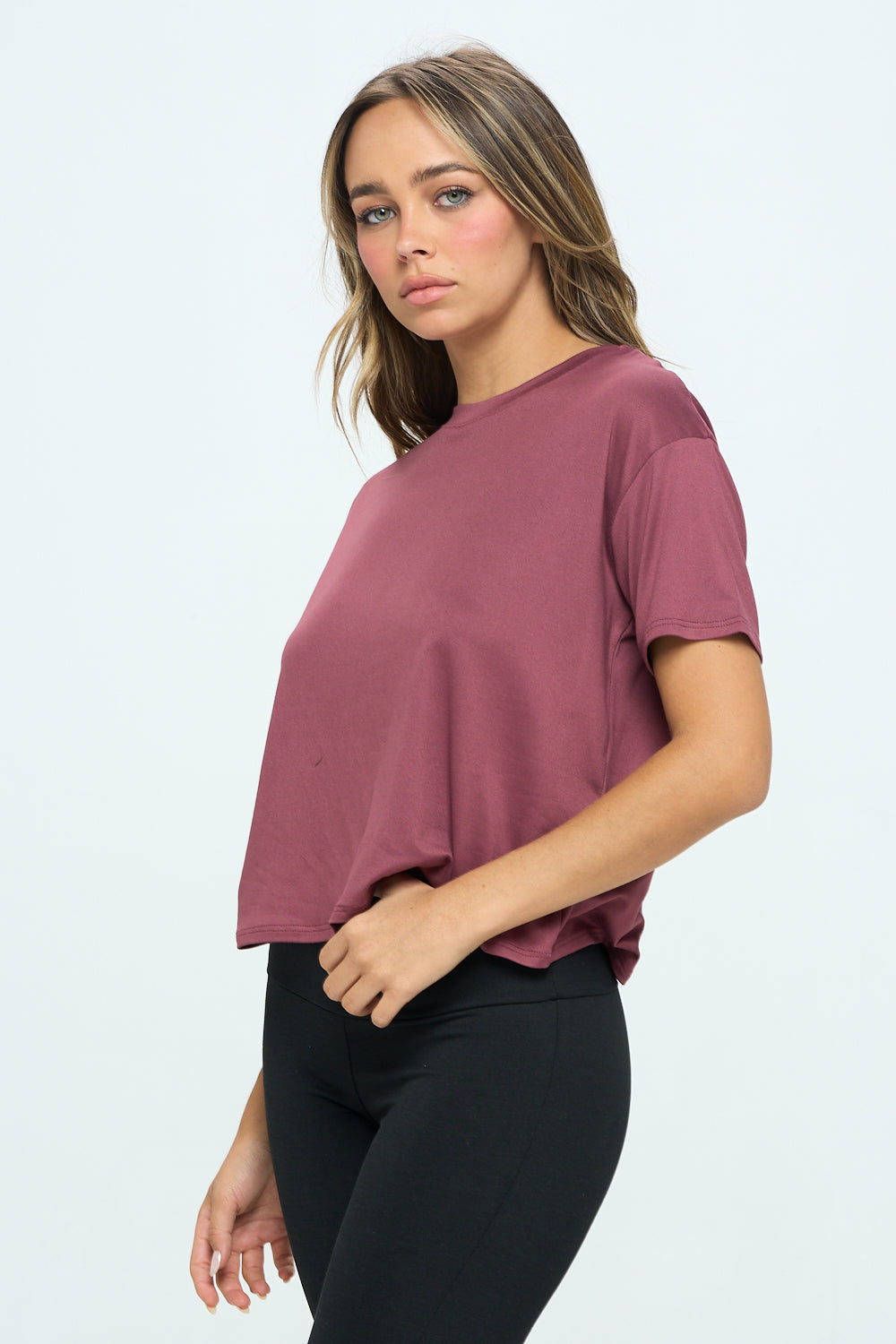 Short Sleeve Boxy Crop Tee