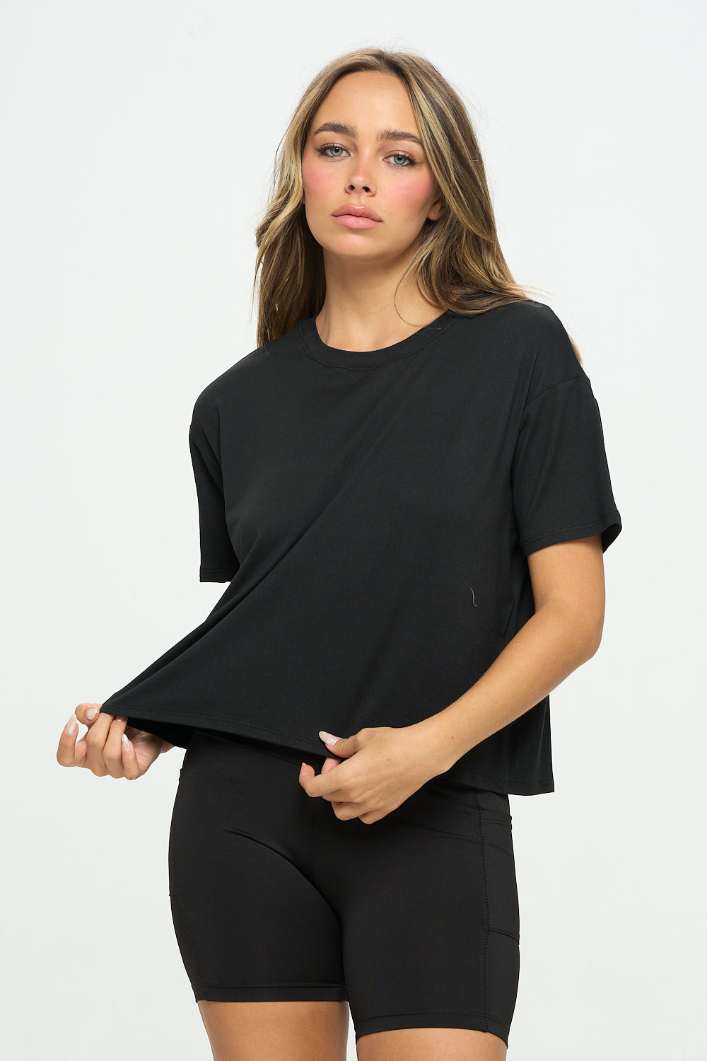 Short Sleeve Boxy Crop Tee