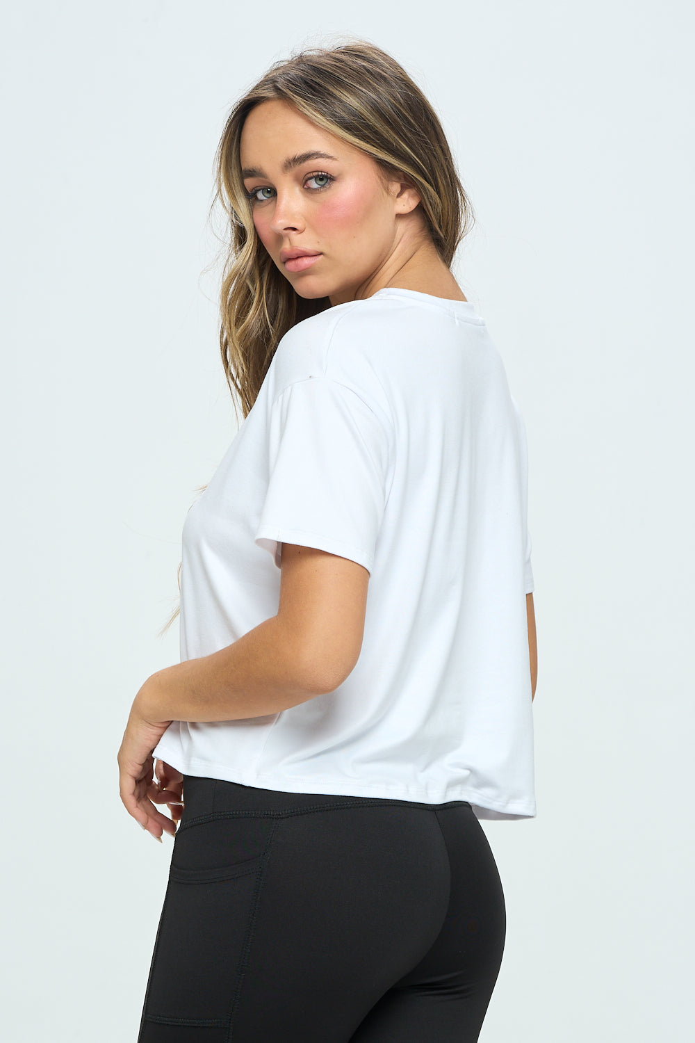 Short Sleeve Boxy Crop Tee