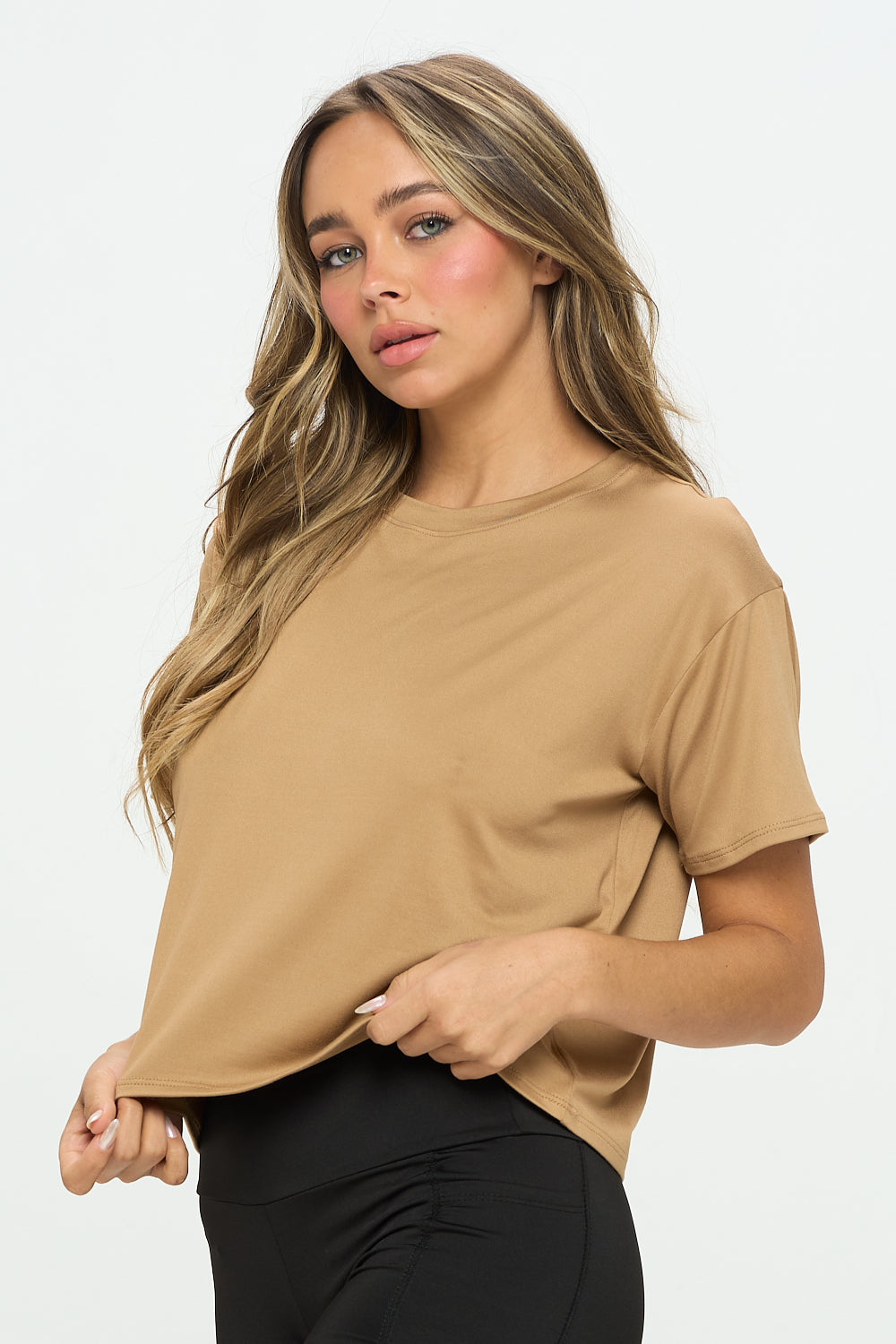 Short Sleeve Boxy Crop Tee